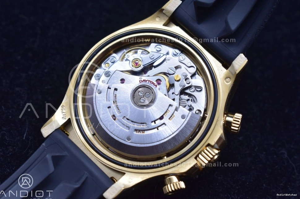 V Strap Daytona On Dial SS 1:1 Case Rubber 419 Clean Best SA4130 Gold 904L Black Edition Stylish 116519 0803